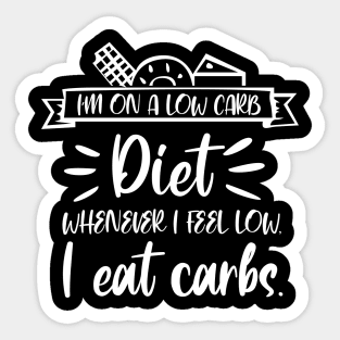 Im on A Diet Funny  Tshirt Sticker